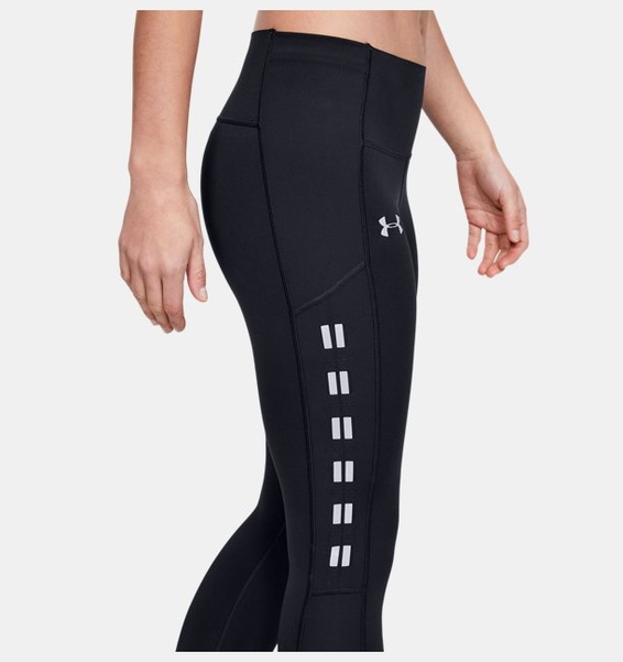 Siyah Kadın UA Qualifier Speedpocket Roadside Koşuway Diz Altı