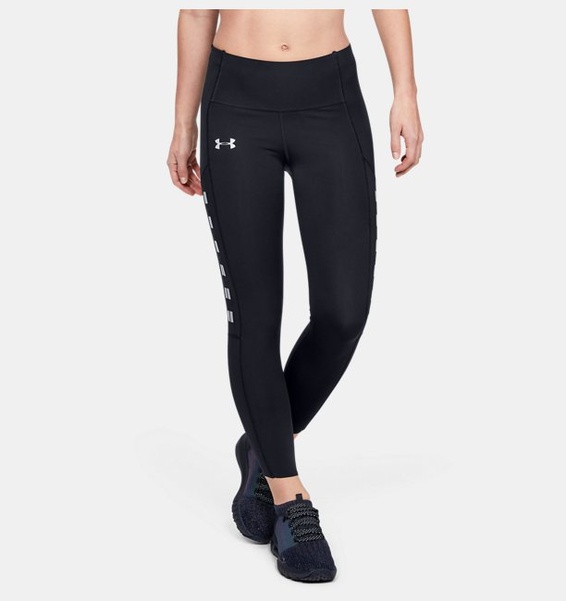Siyah Kadın UA Qualifier Speedpocket Roadside Koşuway Diz Altı