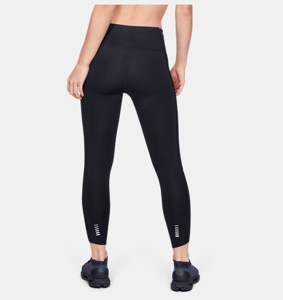 Siyah Kadın UA Qualifier Speedpocket Roadside Koşuway Diz Altı