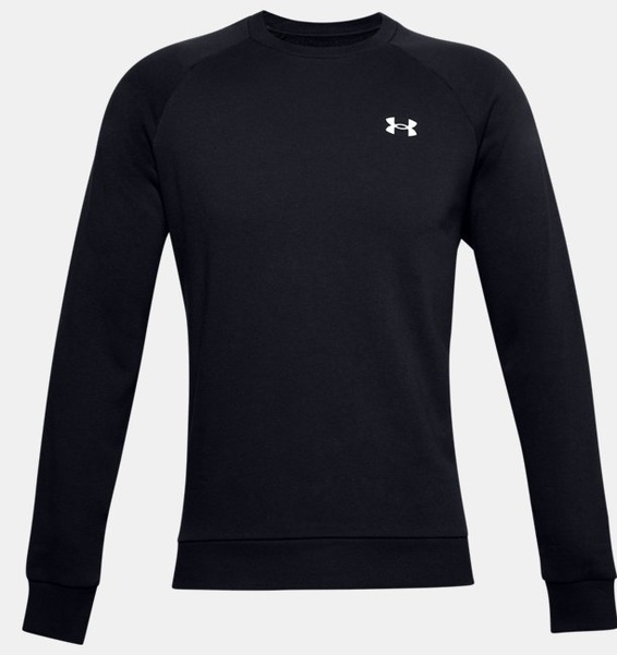 Siyah Men's UA Rival Cotton Bisiklet Yaka
