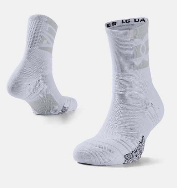 Beyaz Yetişkin UA Playmaker Crew Çorap