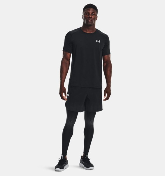 Siyah Erkek HeatGear® ArmourBaskılı Tayt