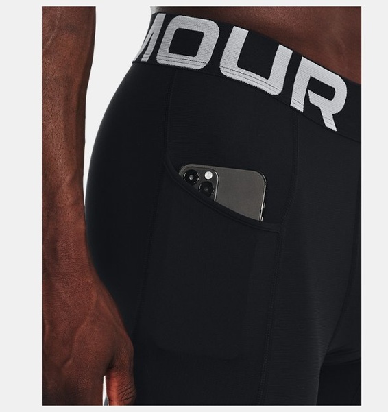 Siyah Erkek HeatGear® ArmourBaskılı Tayt