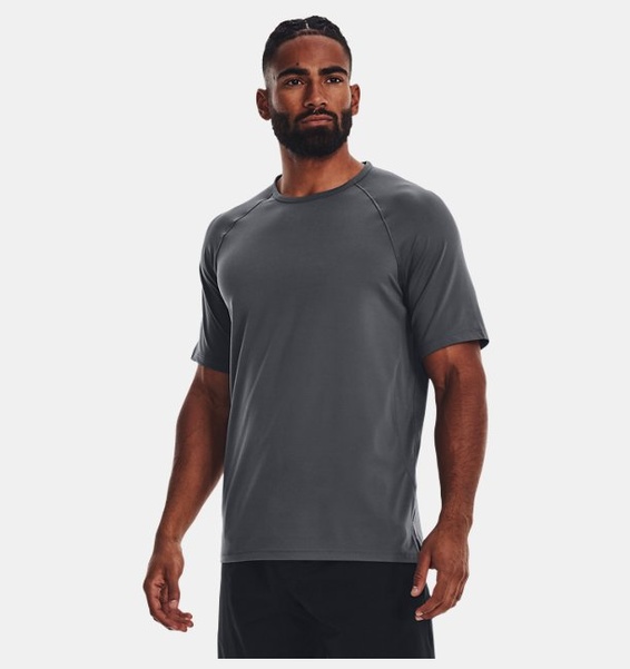 Gri Erkek UA Meridian Kısa Kollu T-shirt
