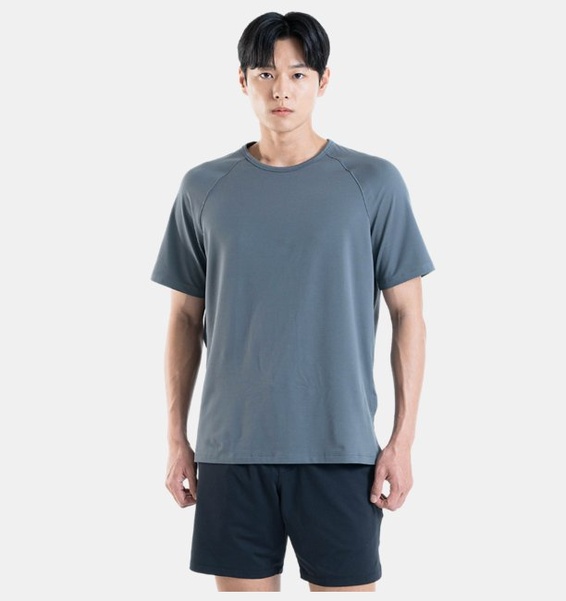 Gri Erkek UA Meridian Kısa Kollu T-shirt