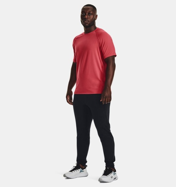 Kırmızı Erkek UA Meridian Kısa Kollu T-shirt