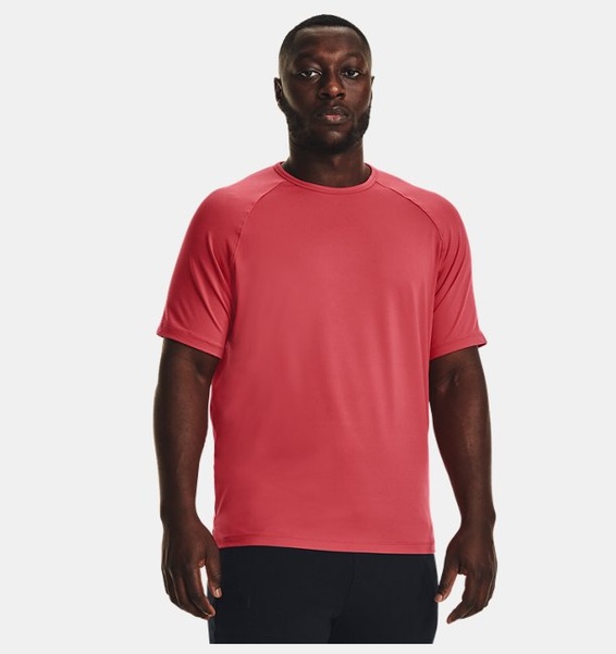 Kırmızı Erkek UA Meridian Kısa Kollu T-shirt