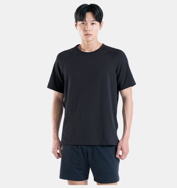 Siyah Erkek UA Meridian Kısa Kollu T-shirt