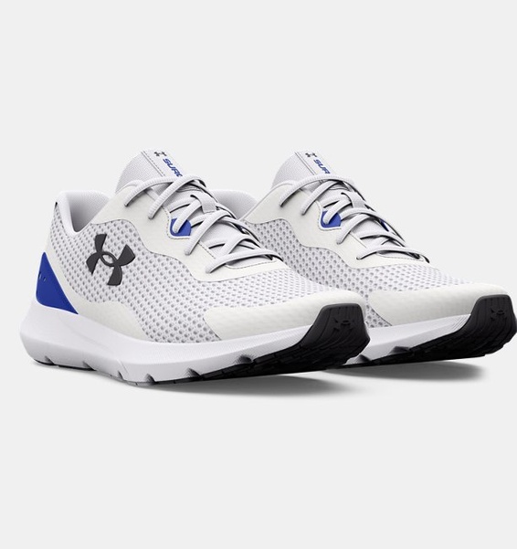 Beyaz Erkek UA Surge 3 Koşu Ayakkabısı
