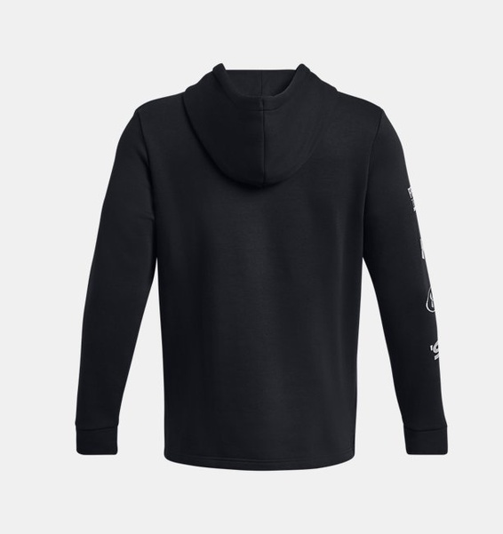 Siyah Erkek UA Icon Fleece Kapüşonlu Üst