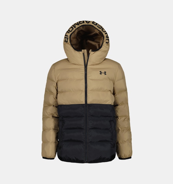 Bej Erkek Çocuk UA Pronto Colorblock Puffer Mont