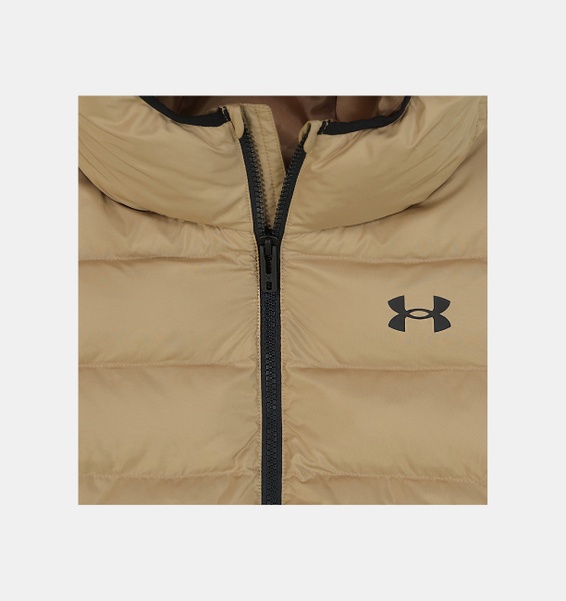 Bej Erkek Çocuk UA Pronto Colorblock Puffer Mont