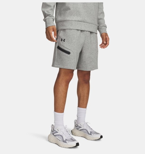Gri Erkek UA Unstoppable Fleece Şort