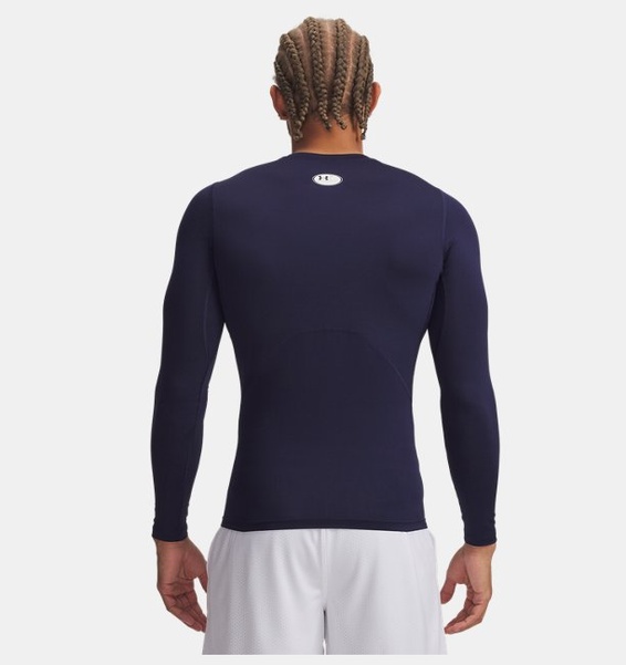 Lacivert Erkek UA HG Armour Comp Uzun Kollu T-shirt