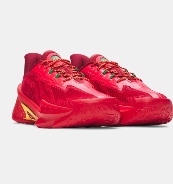Kırmızı Erkek UA Curry Series 7 Basketbol Ayakkabısı