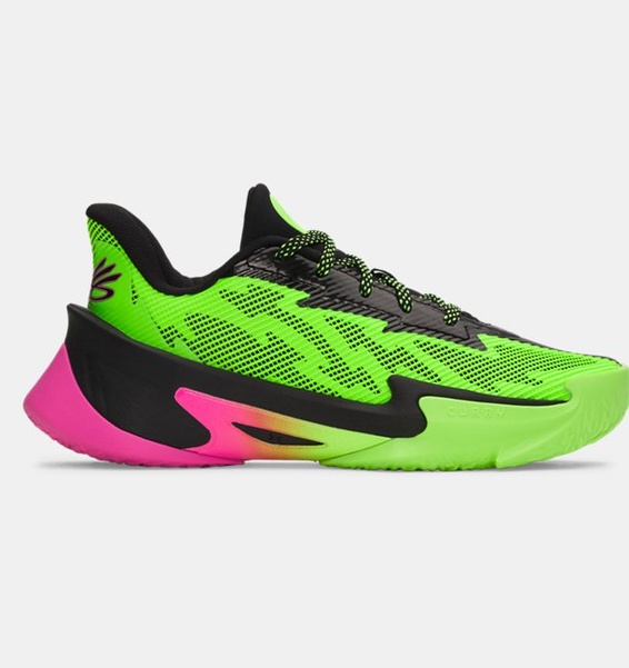 Yeşil Erkek Çocuk UA Gs Curry Series 7 Basketbol Ayakkabısı