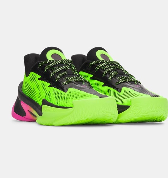 Yeşil Erkek Çocuk UA Gs Curry Series 7 Basketbol Ayakkabısı