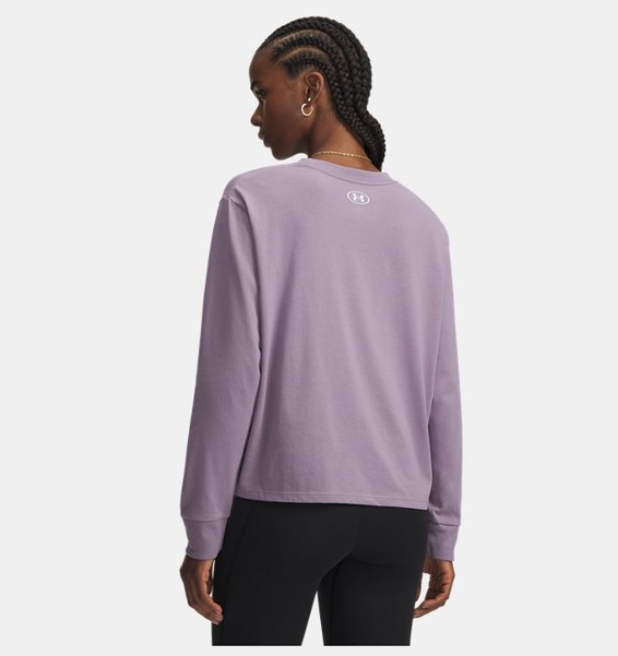 Gri Kadın UA Boxy Uzun Kollu T-Shirt