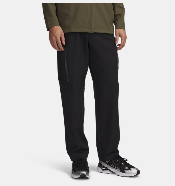 Erkek UA Sportswear Woven Cargo Eşofman Altı Siyah