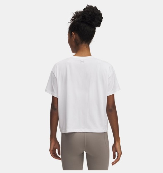 Beyaz Kadın UA Movement Kısa Kollu T-shirt