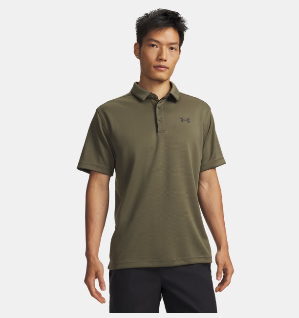 Erkek UA Tech Polo T-shirt Yeşil