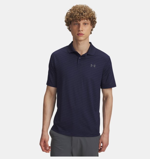 Erkek UA Performance 3.0 Baskılı Polo Mavi