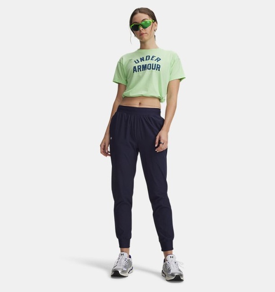 Lacivert Kadın UA Rival High Rise Dokuma Pantolon