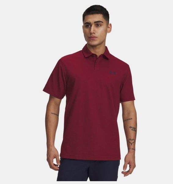 Kırmızı Erkek UA Playoff Pike Polo T-shirt