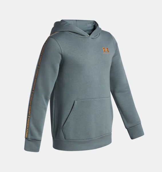 Mavi Erkek Çocuk UA Icon Fleece Kapüşonlu Taping Sweatshirt