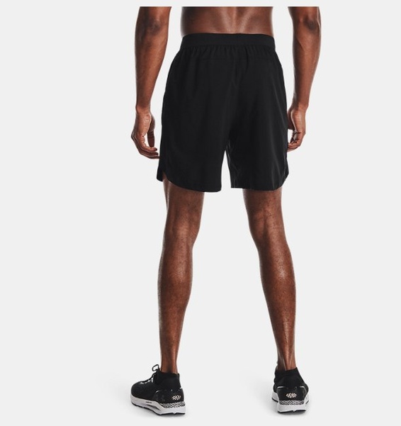 Siyah Erkek UA Launch 7" Koşu Şortu