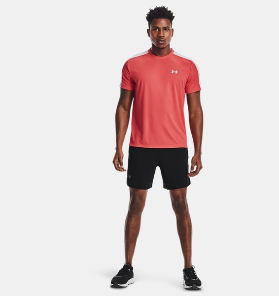 Siyah Erkek UA Launch 7" Koşu Şortu