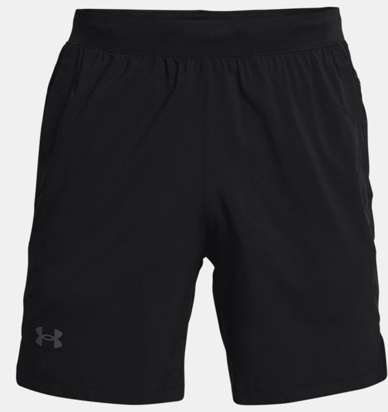 Siyah Erkek UA Launch 7" Koşu Şortu