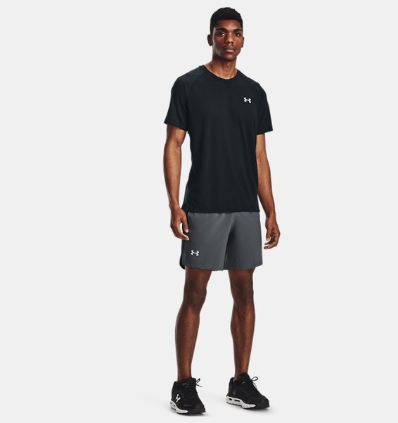 Gri Erkek UA Launch 7" Koşu Şortu