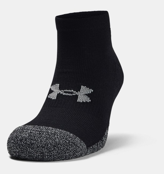 Siyah Yetişkin HeatGear® Lo Cut Çorap 3'lü Paket