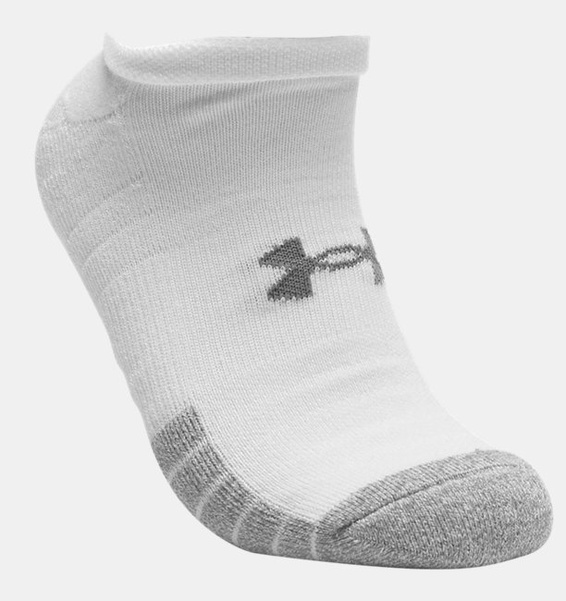 Gri Yetişkin HeatGear® No Show Çorap 3'lü Paket