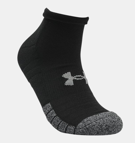 Gri Yetişkin HeatGear® Lo Cut Çorap 3'lü Paket