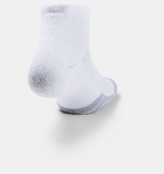 Beyaz Yetişkin HeatGear® Lo Cut Çorap 3'lü Paket