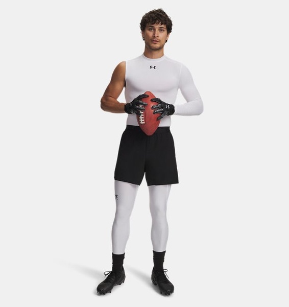 Beyaz Erkek UA HG Armour Tayt