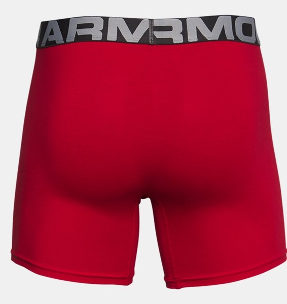 Kırmızı Erkek Charged Cotton® 6" Boxerjock® – 3'lü Paket