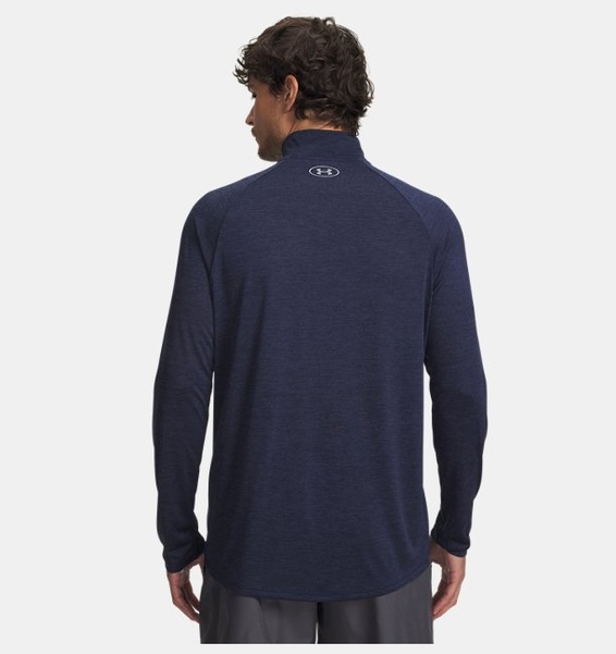 Lacivert Erkek UA Tech 2.0 1/2 Fermuarlı Uzun Kollu T-shirt