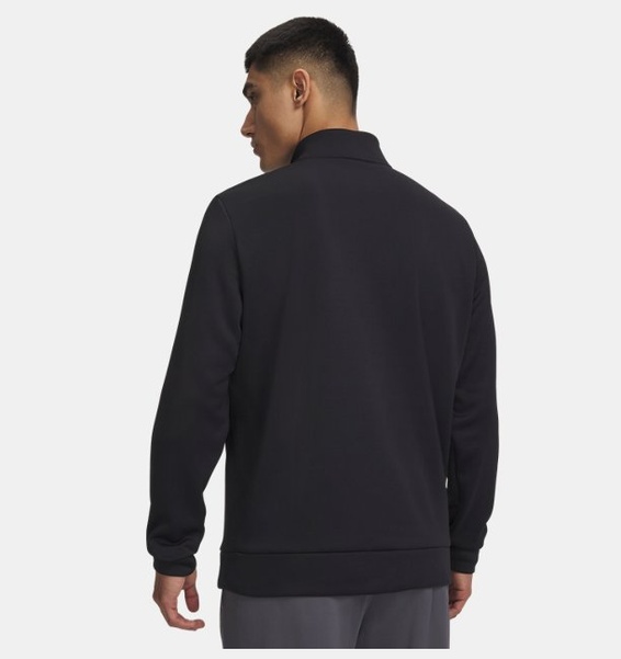 Siyah Erkek UA Armour Fleece 1/4 Fermuarlı Sweatshirt