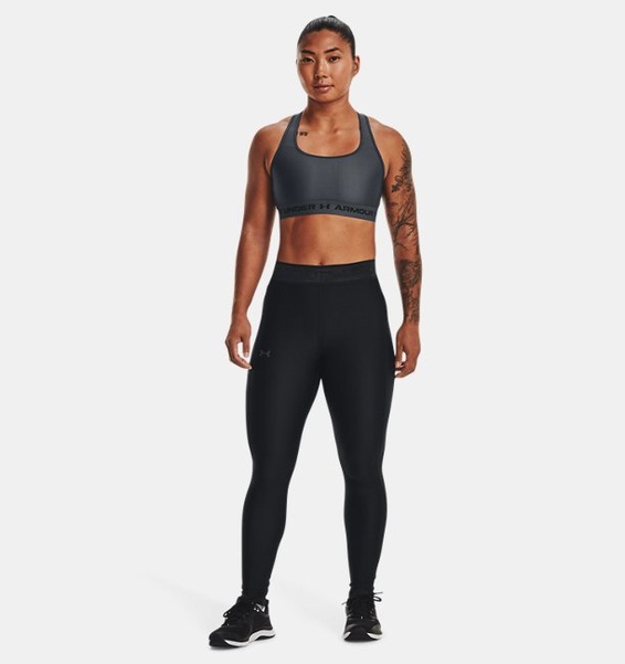 Siyah Kadın HeatGear® Branded Waistband Tayt