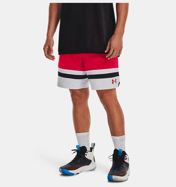 Kırmızı Erkek UA Baseline Dokuma Şort