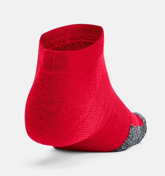 Kırmızı Yetişkin HeatGear® Lo Cut Çorap 3'lü Paket