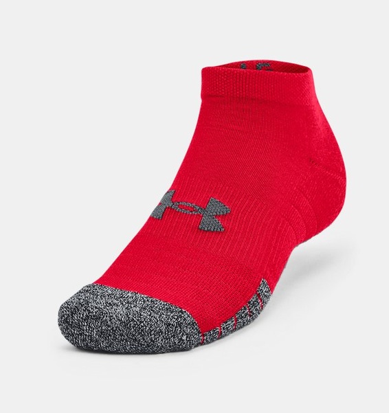 Kırmızı Yetişkin HeatGear® Lo Cut Çorap 3'lü Paket