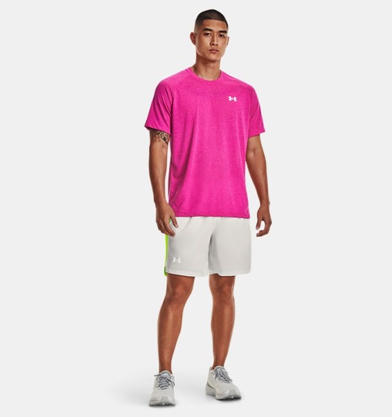 Gri Erkek UA Launch 7" Koşu Şortu