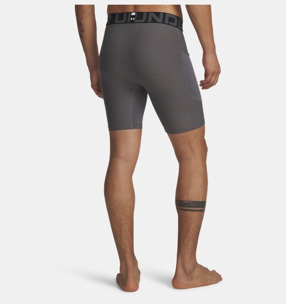 Gri Erkek HeatGear® Armour Compression Şort