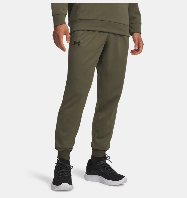 Erkek UA Armour Fleece Eşofman Altı Haki