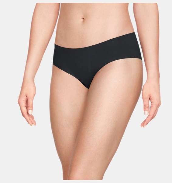 Siyah Kadın UA Pure Stretch Hipster 3'lü Paket