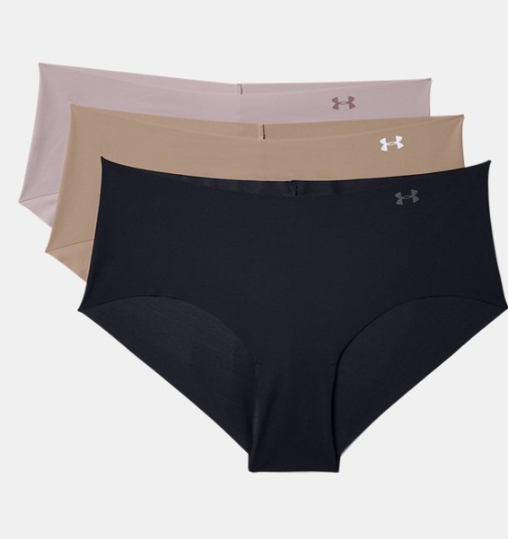 Siyah Kadın UA Pure Stretch Hipster 3'lü Paket